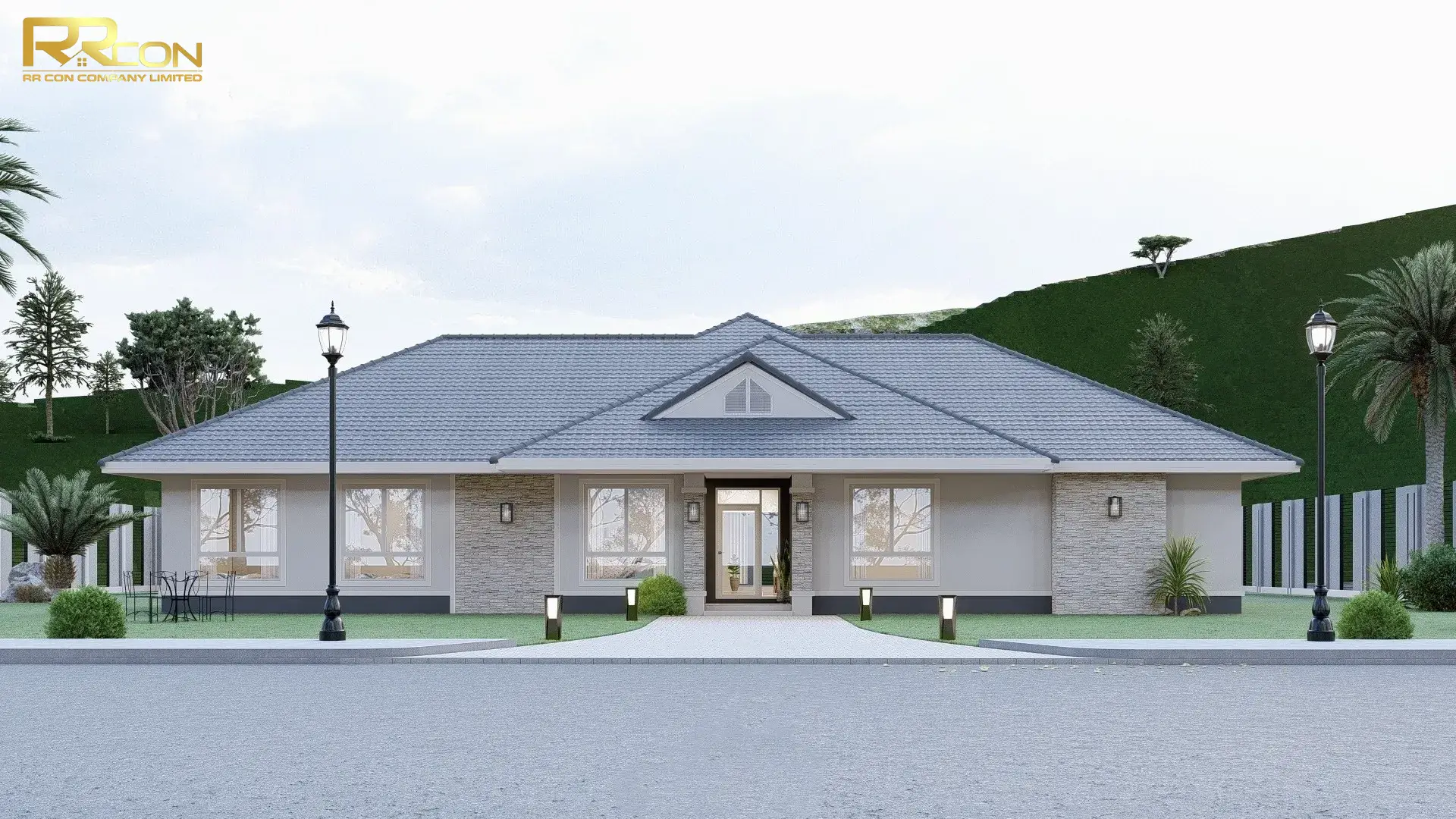 บ้านพักชั้นเดียว คอนเทมโพรารี่